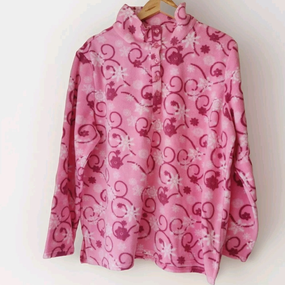 Anthony Richards Women's Sweater Pullover Floral Pink Size XL